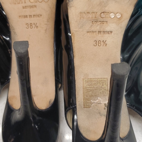 JIMMY CHOO patent leather pumps (sz 8.5) - Picture 9 of 10